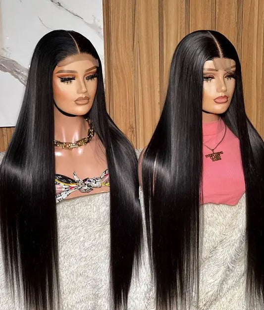 Raw Vietnamese Wigs Human Hair Transparent Lace Front Wholesale 13x6 Bone Straight Natural Color Lace Frontal Wig for Women