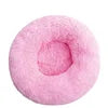 Hot Seller Soft Donut Round Pet Bed Cat Dog Cushion Fluffy Long Plush Waterproof Calming Dog Bed
