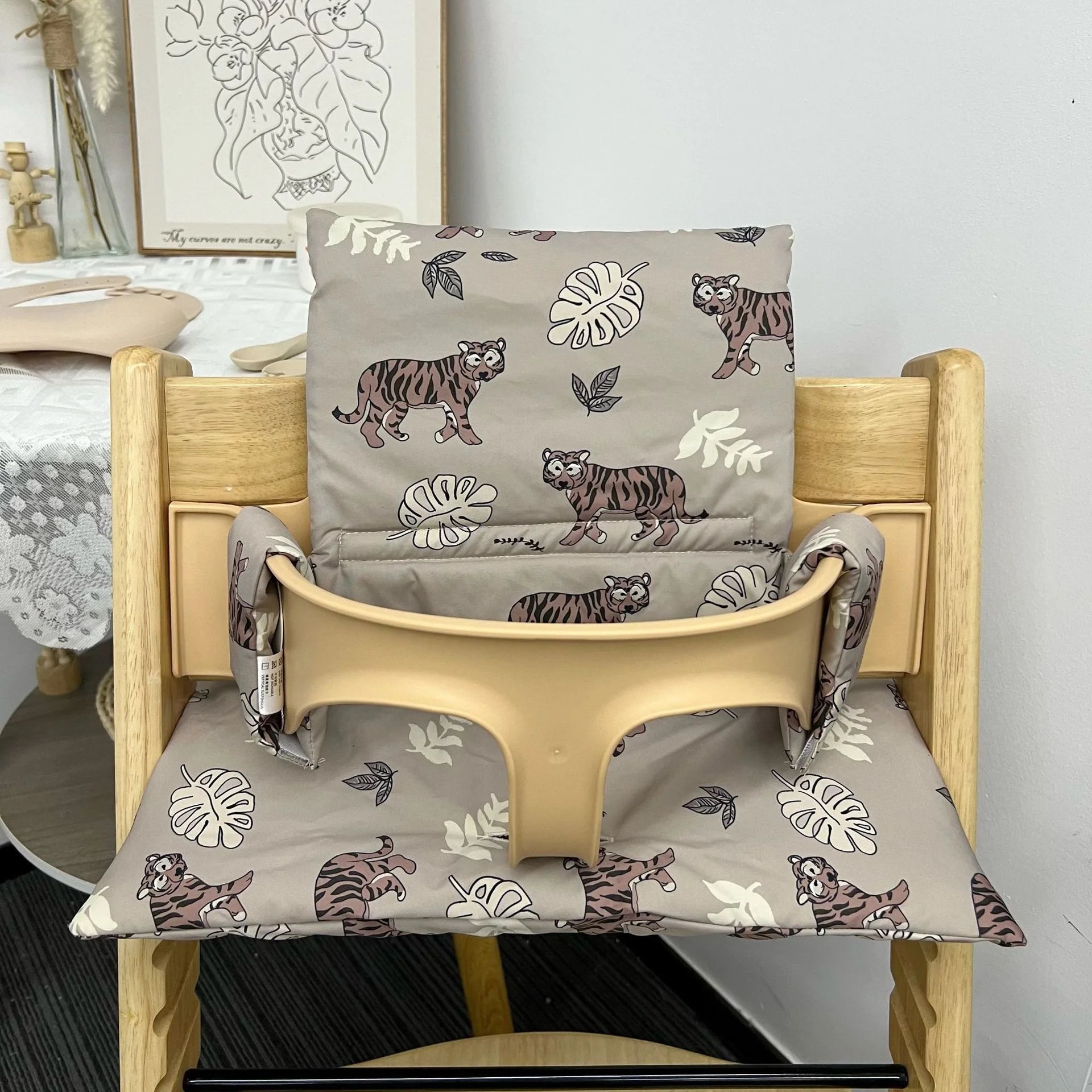 Hot Selling  Baby Back Cushion Seat Cushion Baby Eating Anti-slip Chair Stokke Tripp Trapp Cushion High Chair Seat Pad
