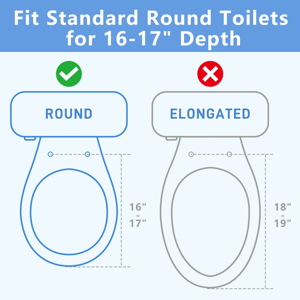 SUNCARE Rehabilitation Care Elderly Pregnant Women Bathroom Safety Commode Raised Toilet Seat Toilet Sear Raiser for Elderly
