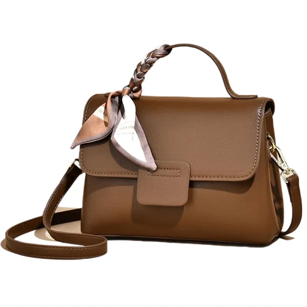 New Ladies Handbags Luxury Pu Leather Hand Bags Fashion Trending Design Solid Color Handbags