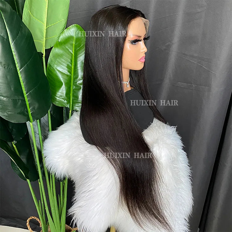 Wholesale Brazilian Indian Raw Vrigin Remy Human Hair Straight 13x4 HD Lace Frontal Wig