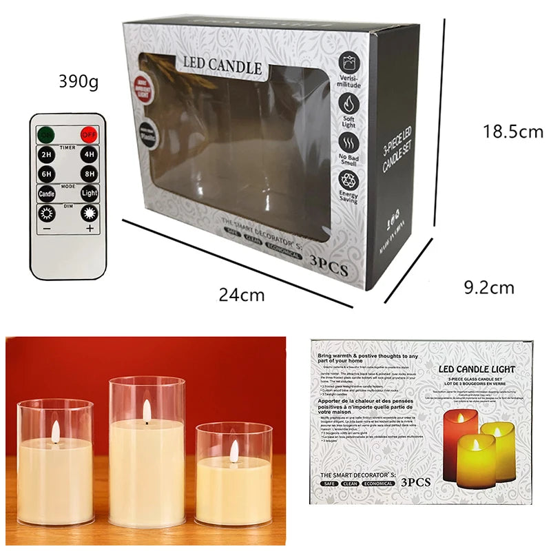 Remote Control Flameless LED Tea Light Electronic Candle for Home Decor Bar Outdoor Christmas Party Birthday Music Festivity