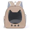 Pet Supplies Cat Carrier Bag PU Portable Travel Outdoor Backpack for Cat Small Dogs Transparent Breathable Carrying Shoulder Bag