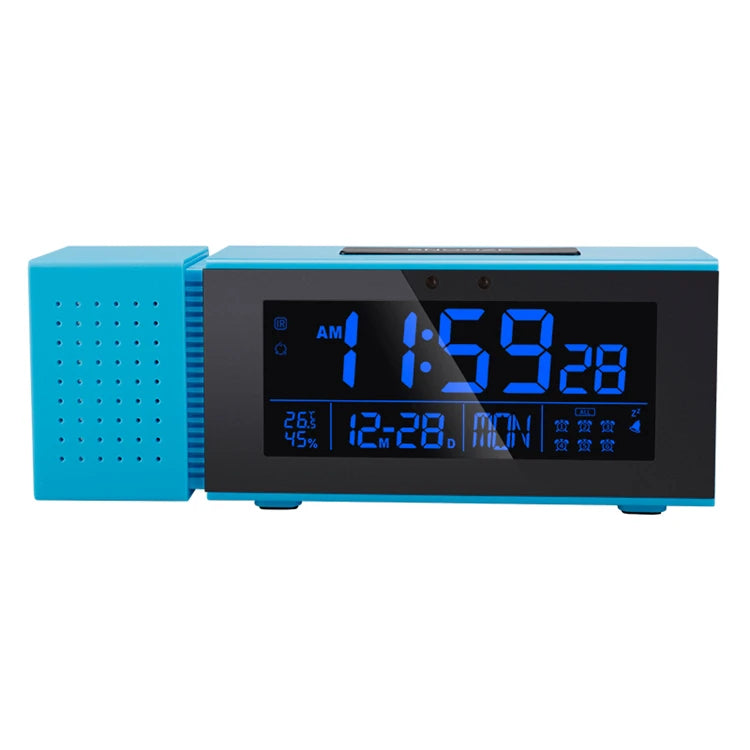 Multifunctional Digital Desktop Clock Display Day Date Time Week Temperature & Humidity with Snooze & FM Radio Function