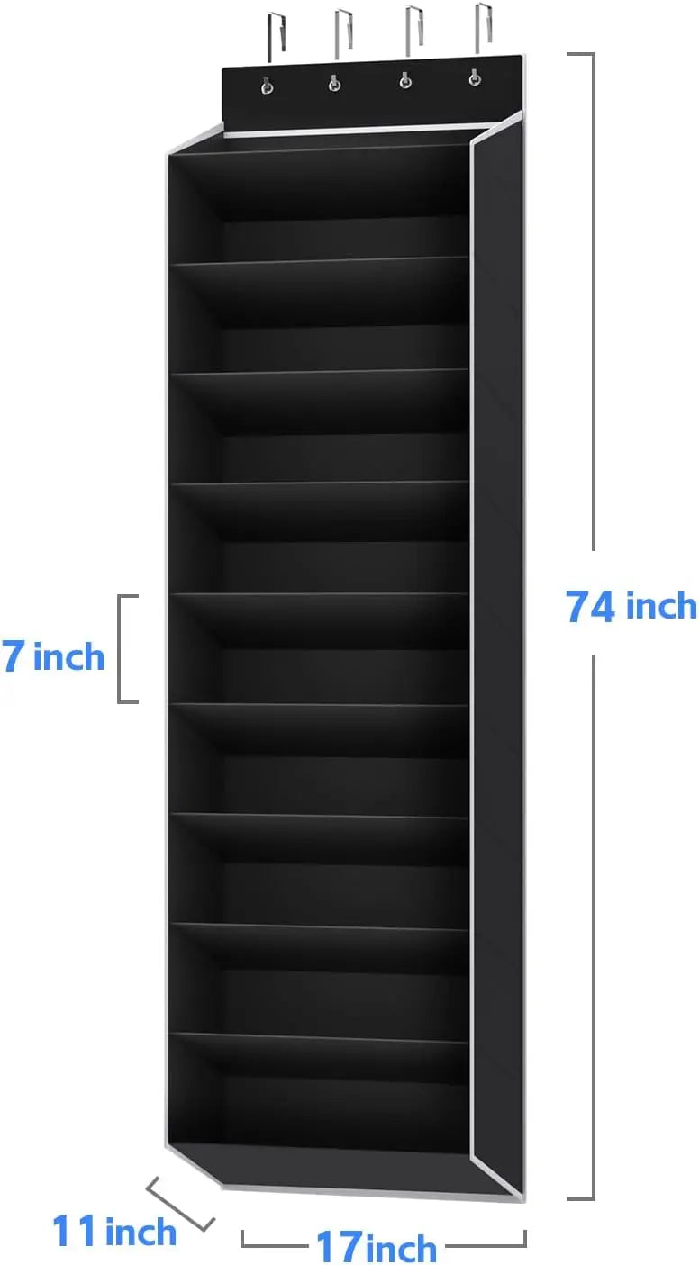10 Tiers Large Size Over the Door Shoe Organizer Storage Hanging Shoe Rack for Door Shoe Organizer Holder for Sneakers and Boots