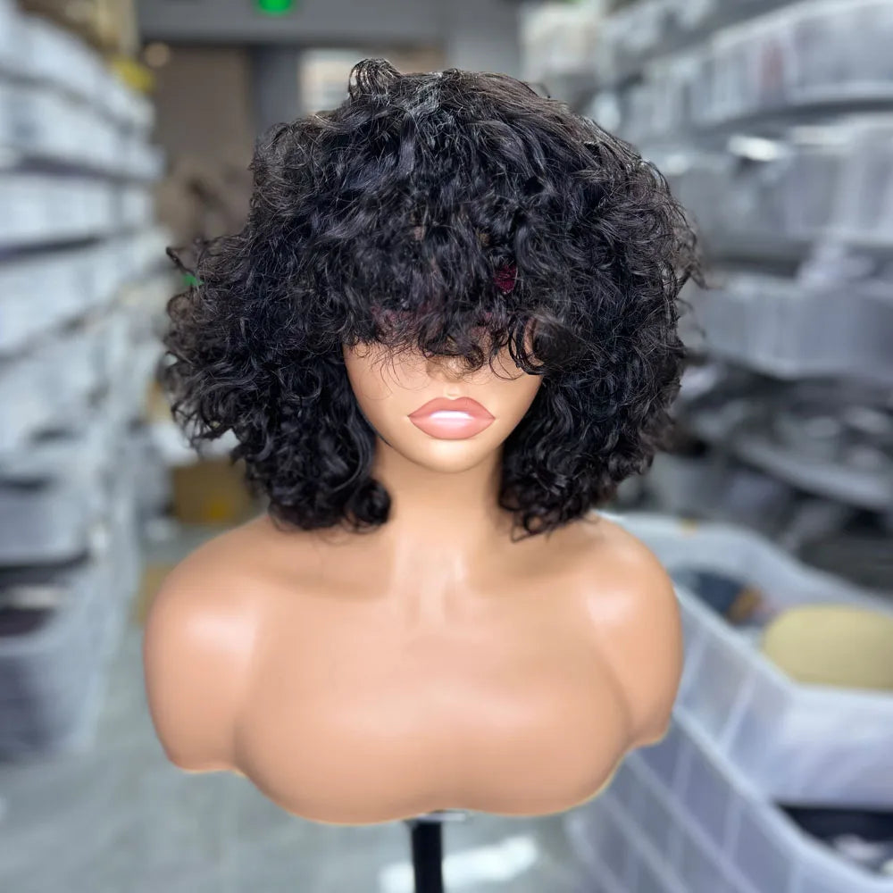 GL Luxury Wigs Bouncy Spring Curly Raw Vietnamese Hair 3D Loose 13x6 Hd Human Hair Lace Front Wig Raw Indian Hair Frontal Wigs