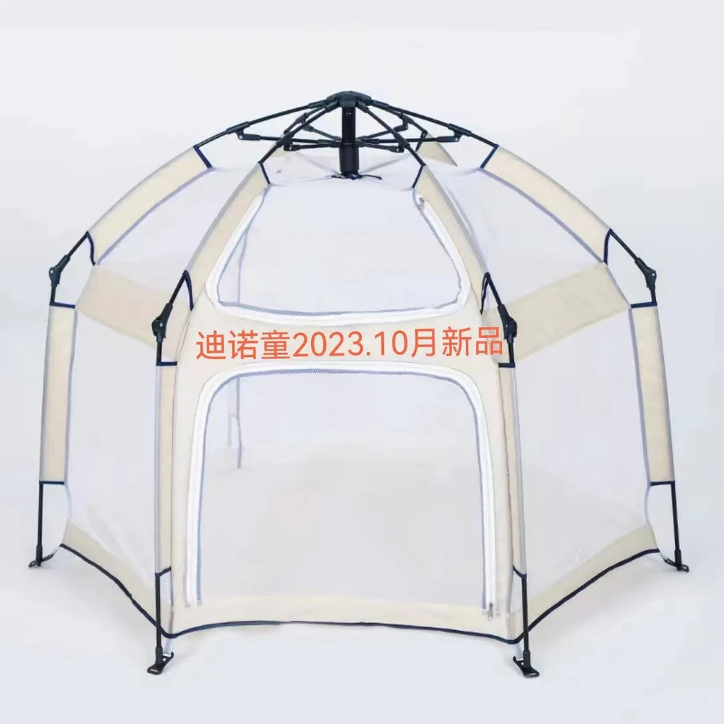 Portable Fully Enclosed Oxford Material Castle Play Tent for Kids Easy Automatic Setup for Camping Beach Outdoor Tours