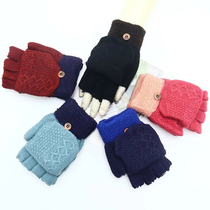 Wholesale Factory Direct Sales of Children's Gloves 100+ Styles of Mittens, Full-coverage Gloves, Half-coverage Student Gloves