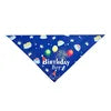 Tanpopo Hot Sale Bibs Scarf Polyester Dog Bandana Custom Wholesale Pet Birthday Party Cosplay Supplies Lovely Print Decoration
