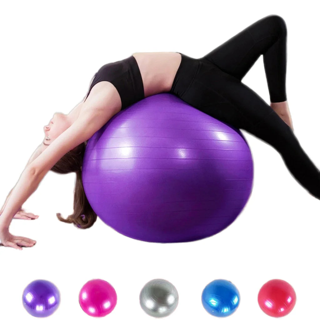 65cm PVC Exercise Yoga Ball for Workout Gym Pilates Pregnant Women Fitness Soft & Durable Balance Ball