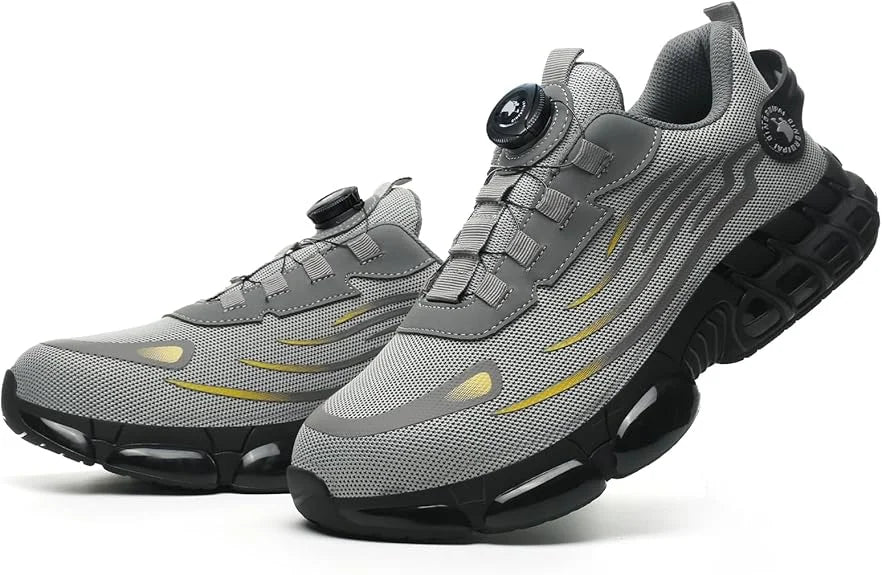 New Work Safety Shoes 36-48 Size for Women Men Mens Steel Toe Sneakers Waterproof Lightweight Breathable Antiskid Boots Men Work