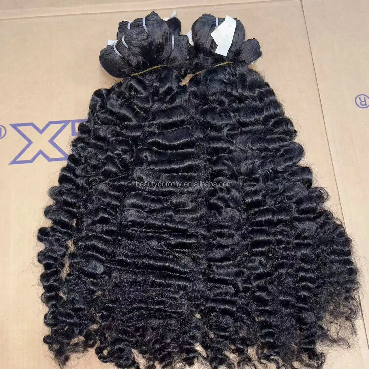 Cambodian Curly Human Hair Extension Bundles Vietnamese Raw Virgin Hair Weaving Loose Curly