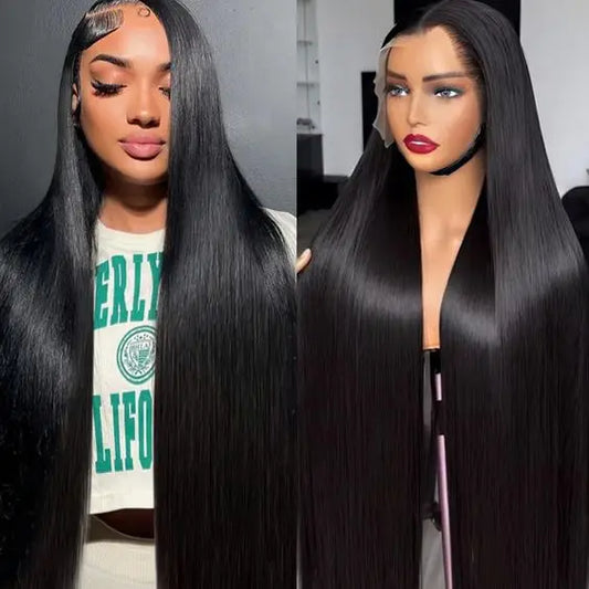 Raw Vietnamese Wigs Human Hair Transparent Lace Front Wholesale 13x6 Bone Straight Natural Color Lace Frontal Wig for Women