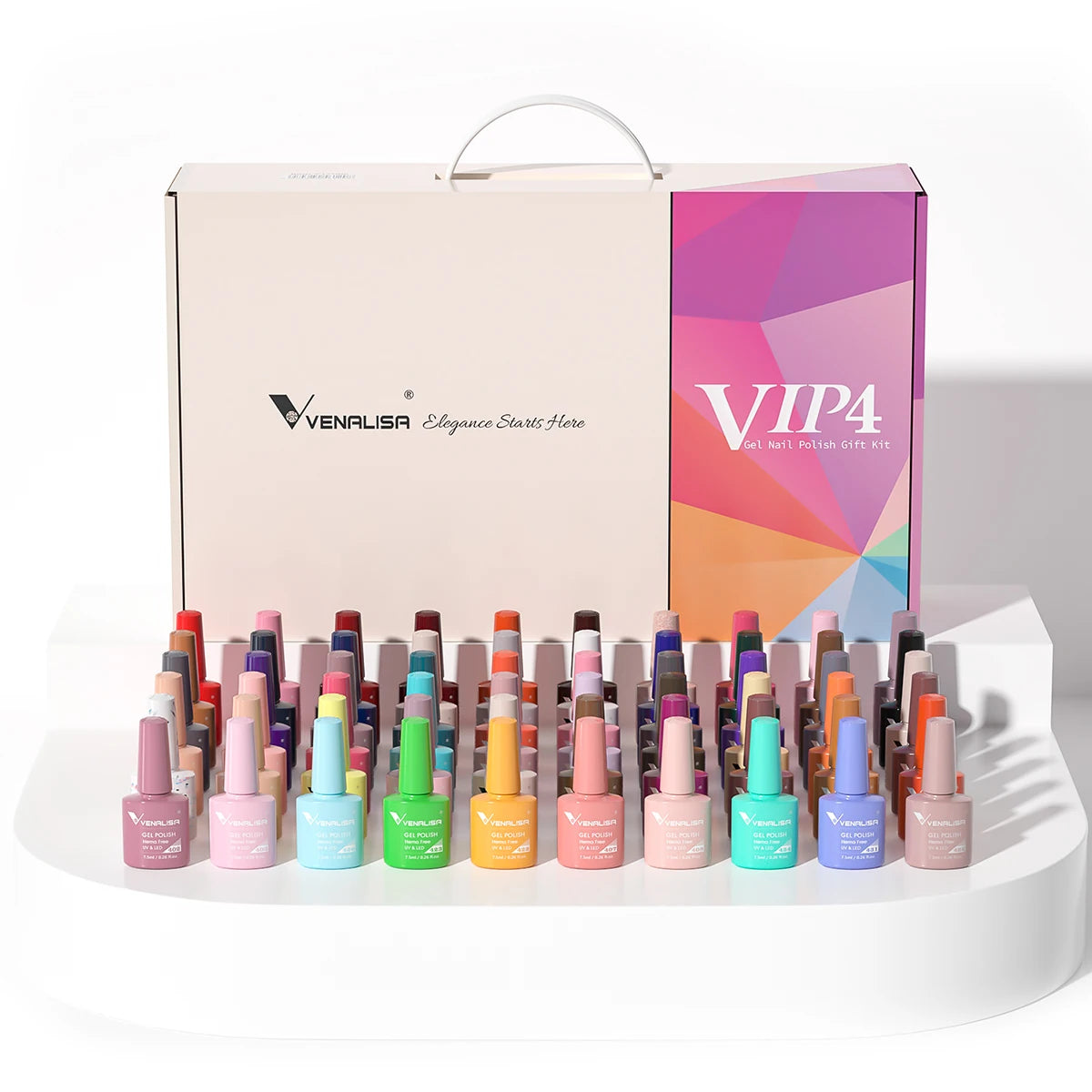 2025 Venalisa VIP1234 Kit Acrylic Nail Gel Polish Learner UV Gel OEM Whole Set 60 Color Gel Nail Polish Private Label Enamels