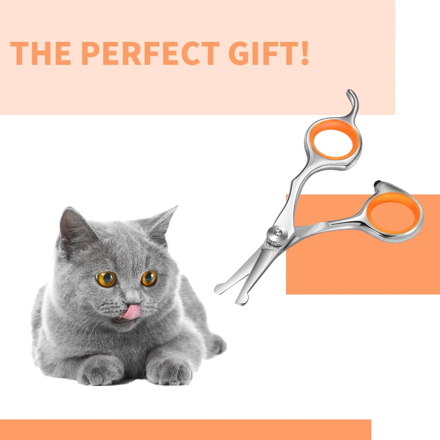 4.5 Inch NEPURLson Color Teeth Pet Grooming Scissors Straight Scissors Curved Blade protection Scissors PT-136