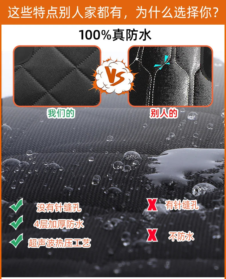 Prodigen Dog Car Seat Cover Waterproof Pet Travel Dog Carrier Hammock Car Rear Back Seat Protector Mat Safety Carrier for Dogs