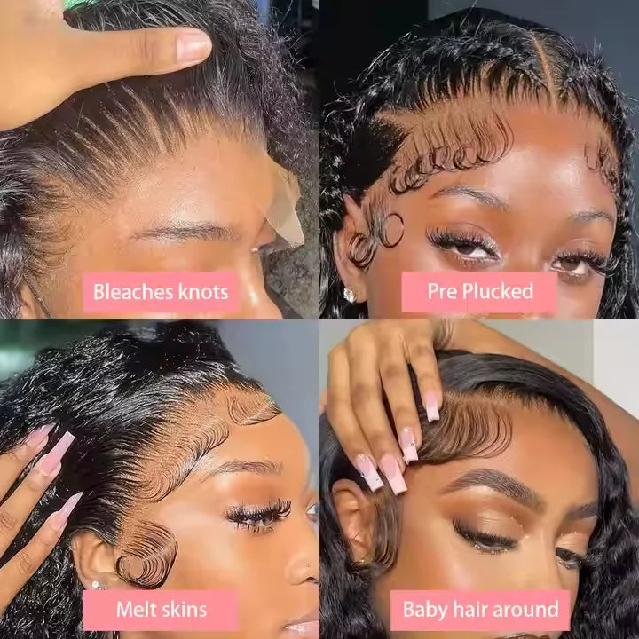 Wholesale Kinky Curly Short Bob Wigs Human Hair 13X4 Hd Human Hair Lace Front Wigs Glueless Hd Lace Frontal Wigs for Black Women