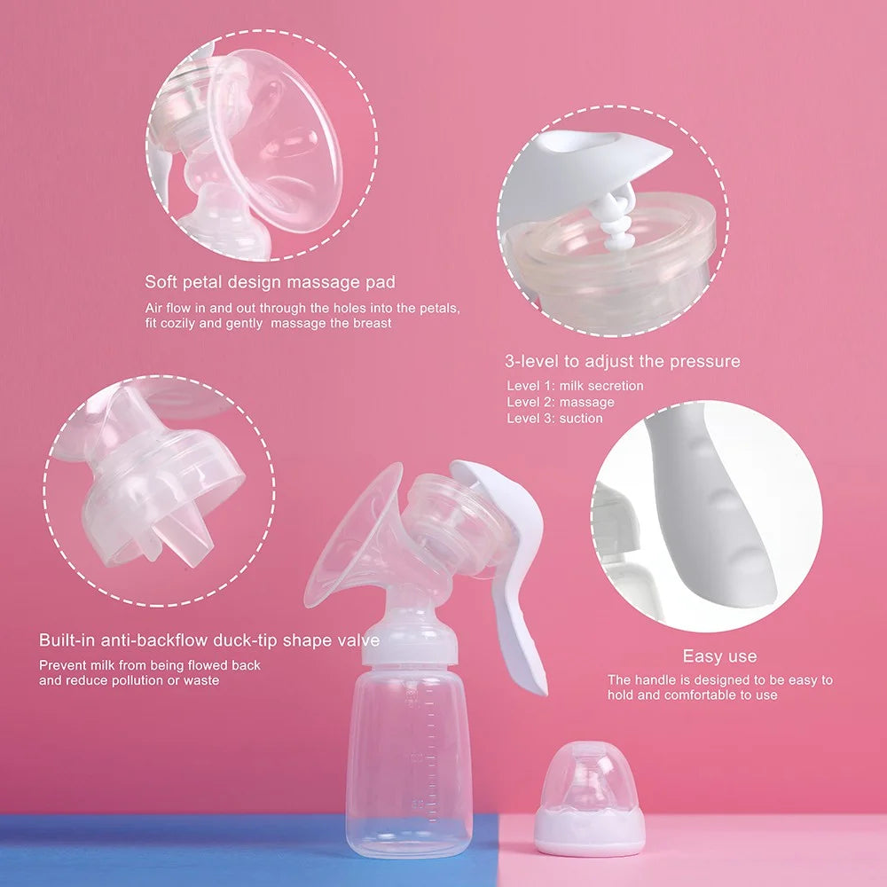 Latest BPA Free Hospital Grade Manual Breast Pump for Breastfeeding