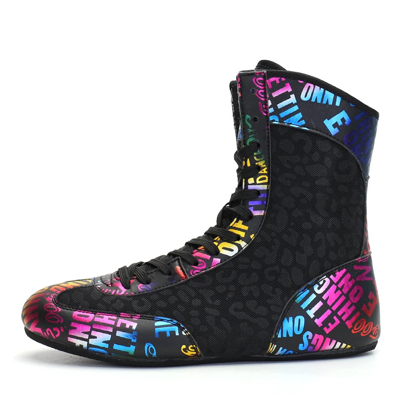 Professional Sports Active Boxing Shoes for Men-Winter/Spring/Summer Use Fitness Bodybuilding Gym