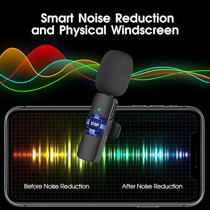 Wholesale K9 Wireless Lavalier Microphone with Noise Cancellation for Professional Audio Recording on Cameras and Smartphones