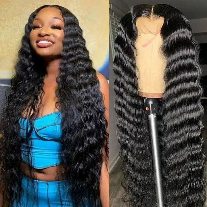 Wholesale 13x6 HD Lace Frontal Glueless Extensions Long Straight Body Wave Black Women's Wear Go Hair Wigs Made Raw Deep Wave