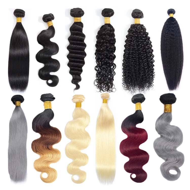 Wholesale Dropshipping 10A Unprocessed Raw Indian Kinky Curly Remy Virgin Hair Light Brown Human Hair Weave Bundles