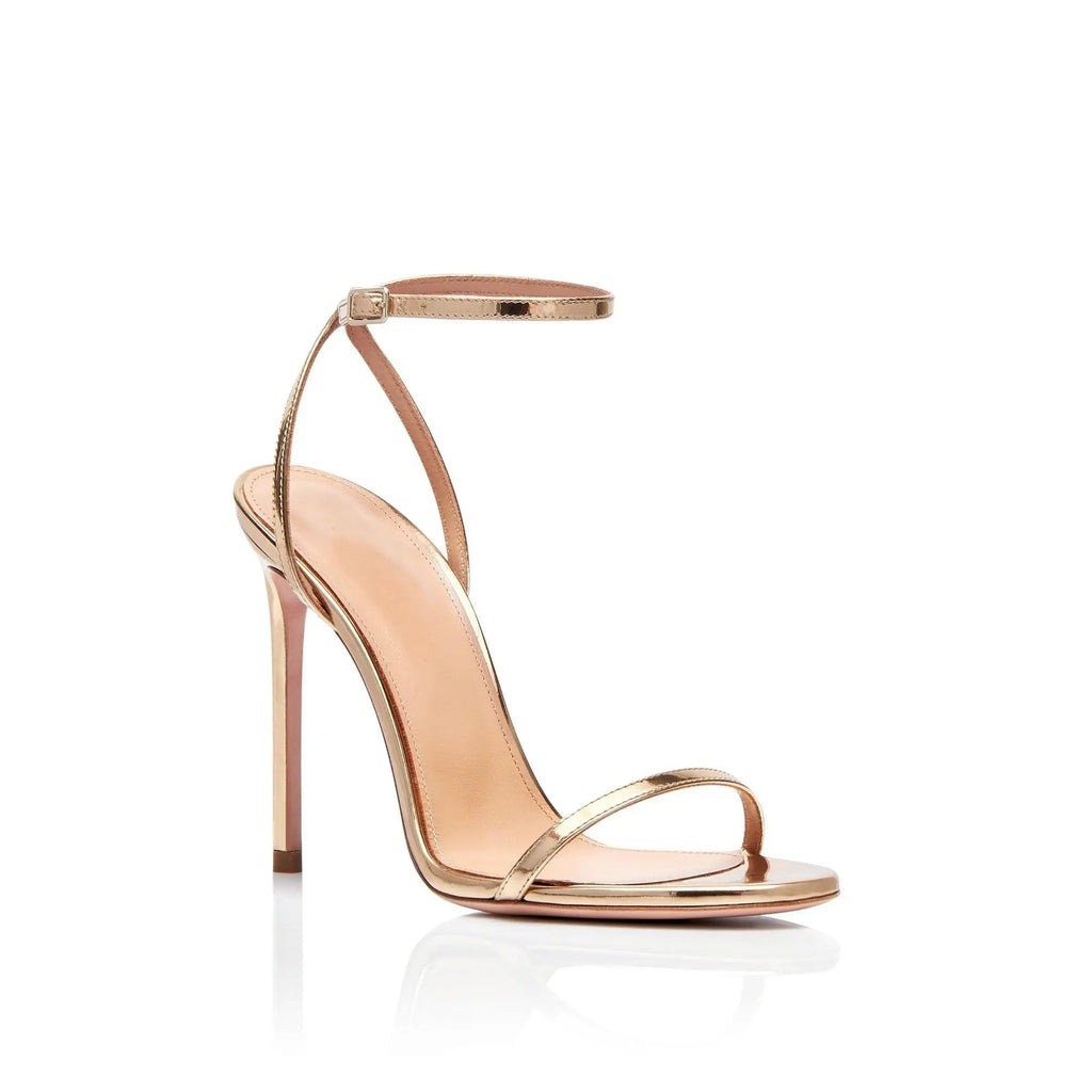 Women's Custom High Heel Sandals Peep Toe with Ankle Buckle Strap Open Toe Solid Color Microfiber for Spring Season Party Wear