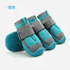 Wholesale Hot Selling 4Pcs/Set Pet Shoes & Socks Non-slip Breathable Dog Boots Microfiber Cloth Rubber With Reflective Strips