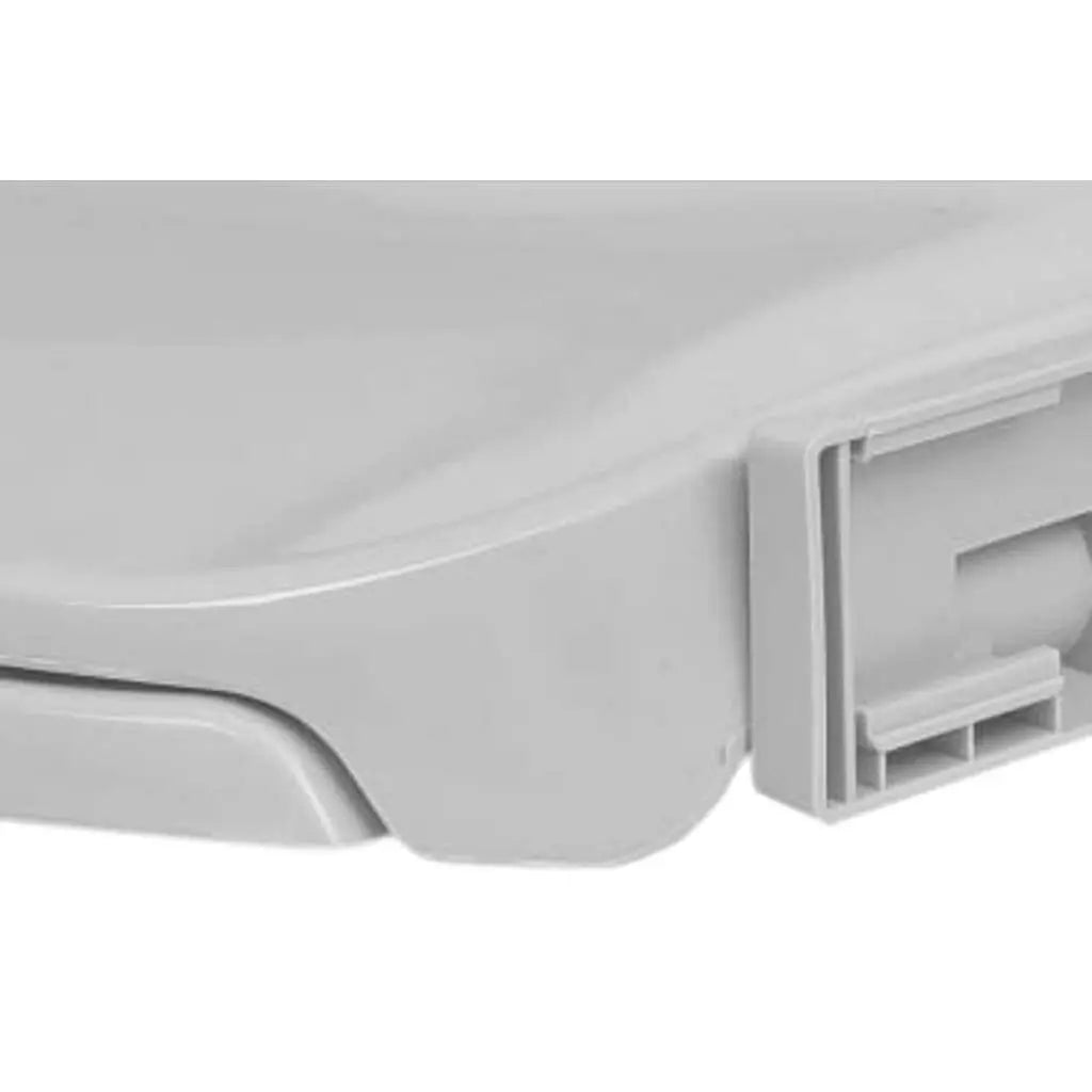 W2B VidaXL Modern Light Grey Oval Toilet Seat Cover Quick Release Soft-Close Electronic Bidets PP UF Material for Home Bathroom