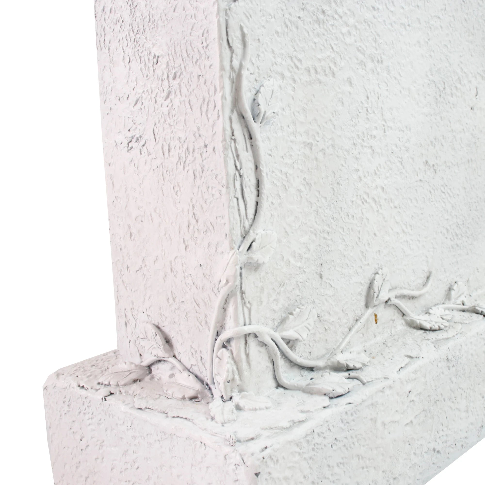 Pet Cat-Themed White Resin Tombstone Hand-painted Memorial Art Statue for Outdoor Garden & Pet