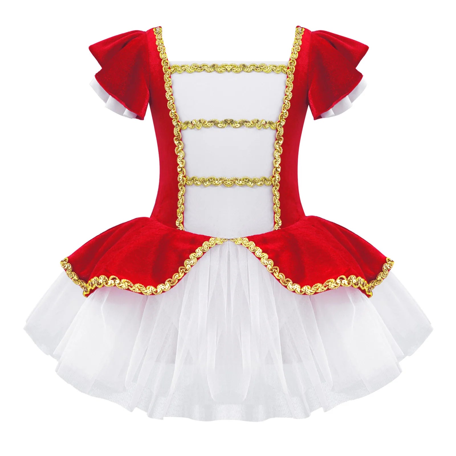 Kids Girls Children Dancer Ballet Dance Dress Gymnastic Leotard Tutu Princess Dress for Stage Performance Clothes Christmas Gift