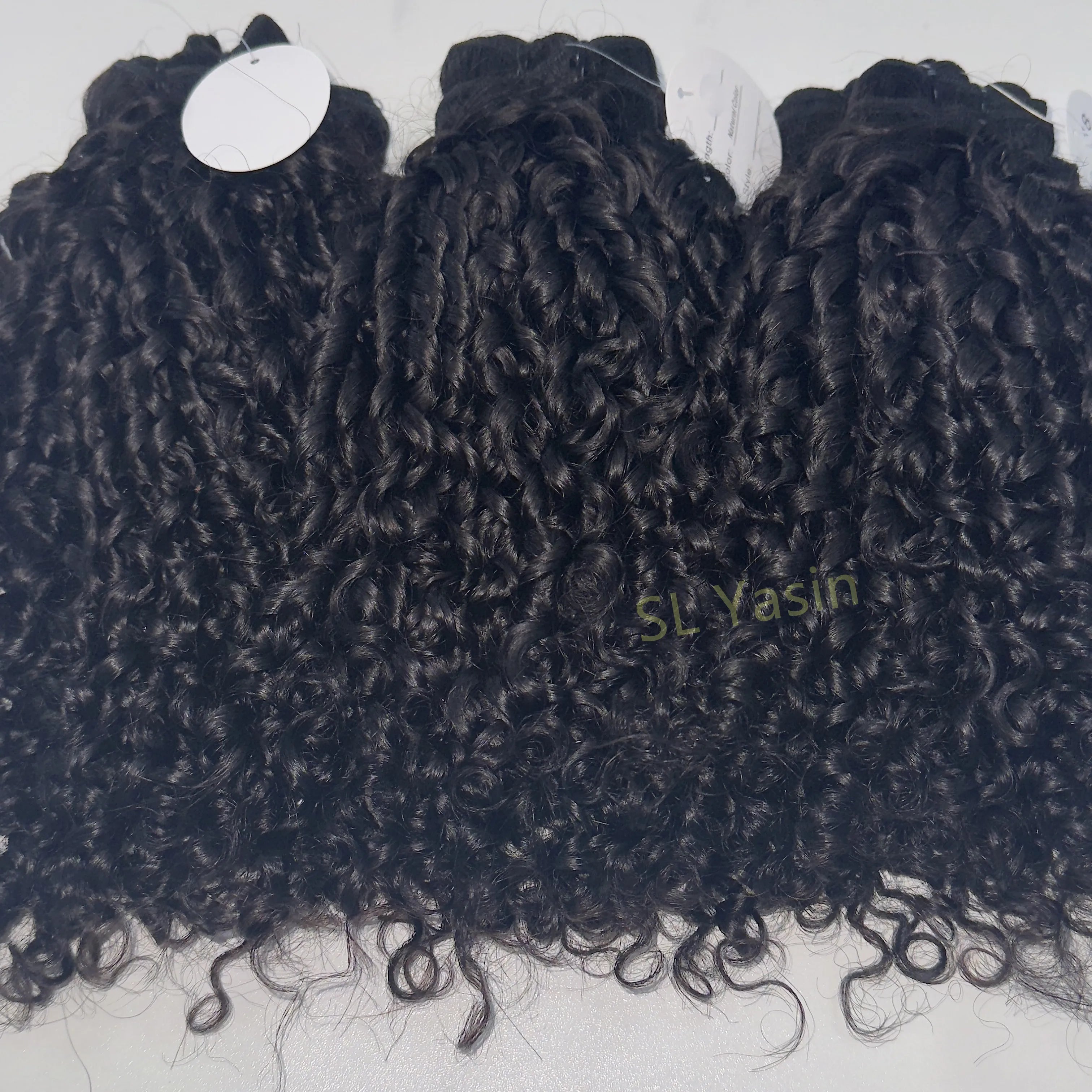 Wholesale Cambodian Natural Wave Human Hair Bundles Cuticle Aligned Pixie Curl Hair Raw Burmese Curly Hair for Women