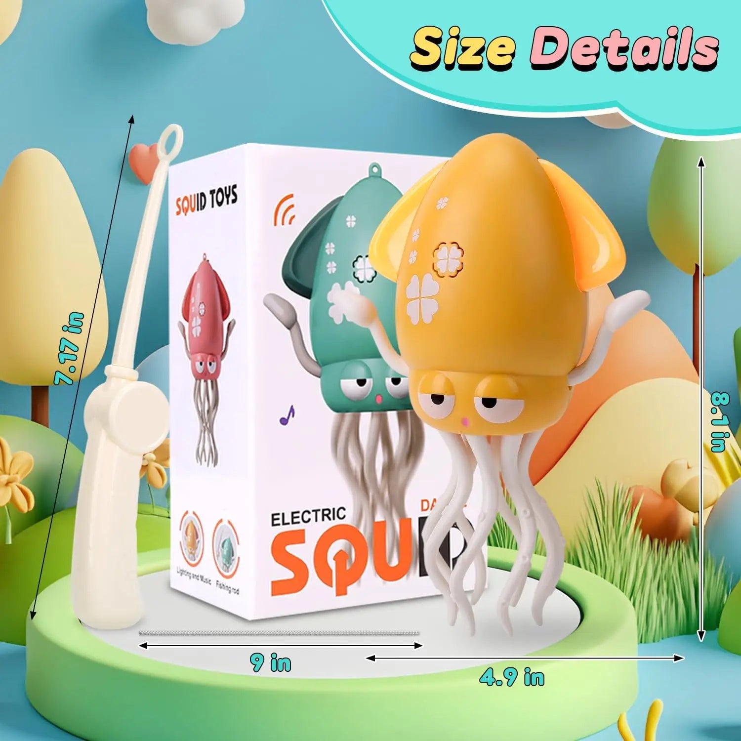 Adorable Dancing Squid Baby Toy-Super Stress-Relieving Non-Stop Rocking Joyful Captivation Made in China
