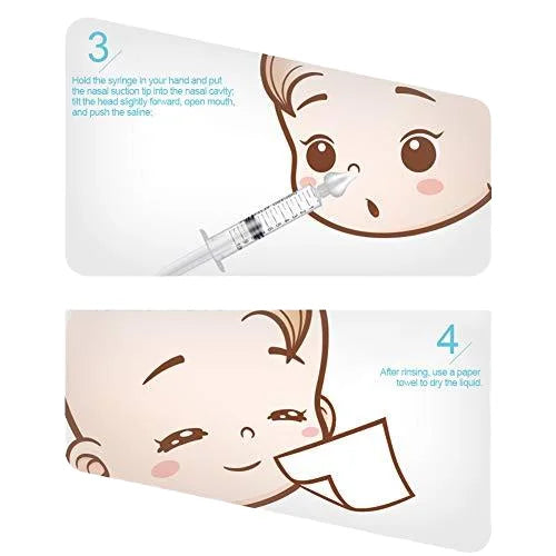 New ROHS and CE Manufacture 10 ml Infant Syringe Nasal Irrigator Baby Rhinitis Nasal Washer Needle Tube Baby Nose Aspirator