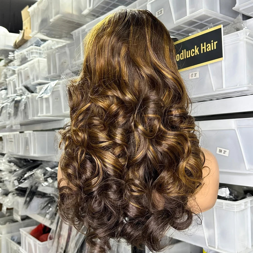 GL Luxury Wigs Bouncy Spring Curly Raw Vietnamese Hair 3D Loose 13x6 Hd Human Hair Lace Front Wig Raw Indian Hair Frontal Wigs