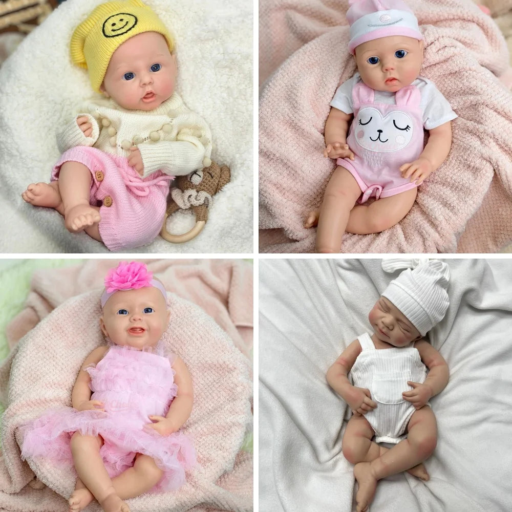 2.6kg  18" Lifelike Reborn Baby Dolls Girl Realistic Real Life Baby Dolls Soft Weighted Sleeping Newborn Reborn Doll for Kids