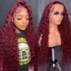 Cheap Deep Wave Curly Human Hair Wig Human Hair HD Lace Front Wigs for Black Women Raw Vietnamese Hair Lace Frontal Wigs