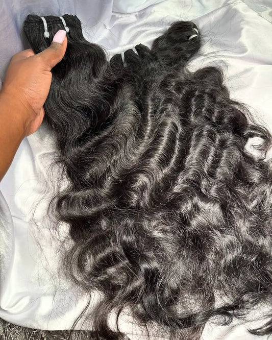 Wholesale Natural Wave Remy Human Hair Weft Double Bundles Deep Raw Indian Wavy Hair Virgin Pixie Burmese Kinky Curly Hair