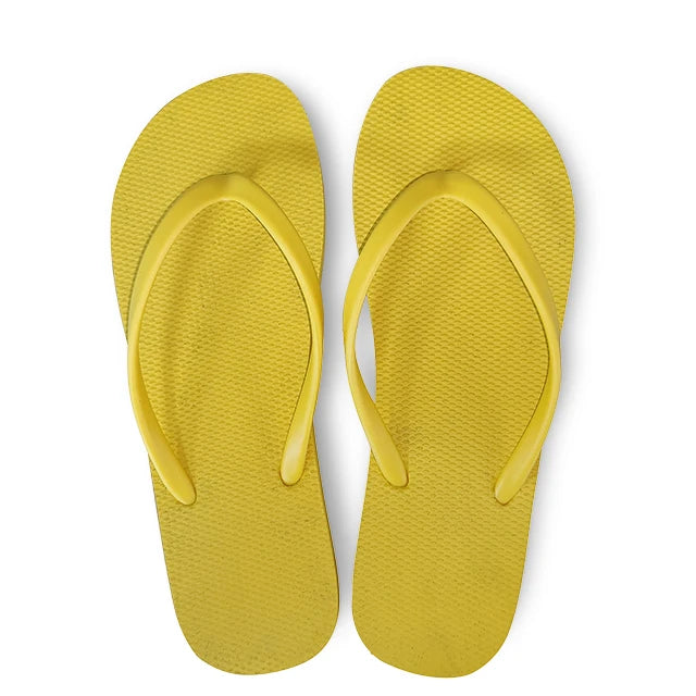 Ladies Mixed-Colour Non-Slip Waterproof Soft Rubber Flip-Flops Women's Beach Sandals for Spring Season