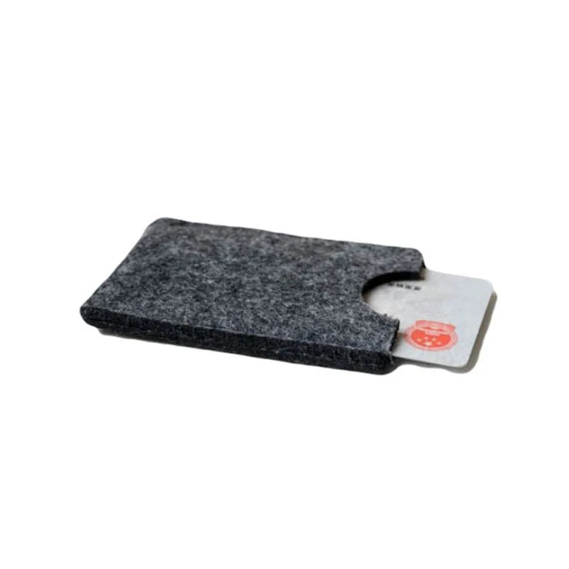 Women's Large Capacity Felt Card Holder Set Simple Fresh Style Storage Bags for Bedding and Card Storage for Living Room