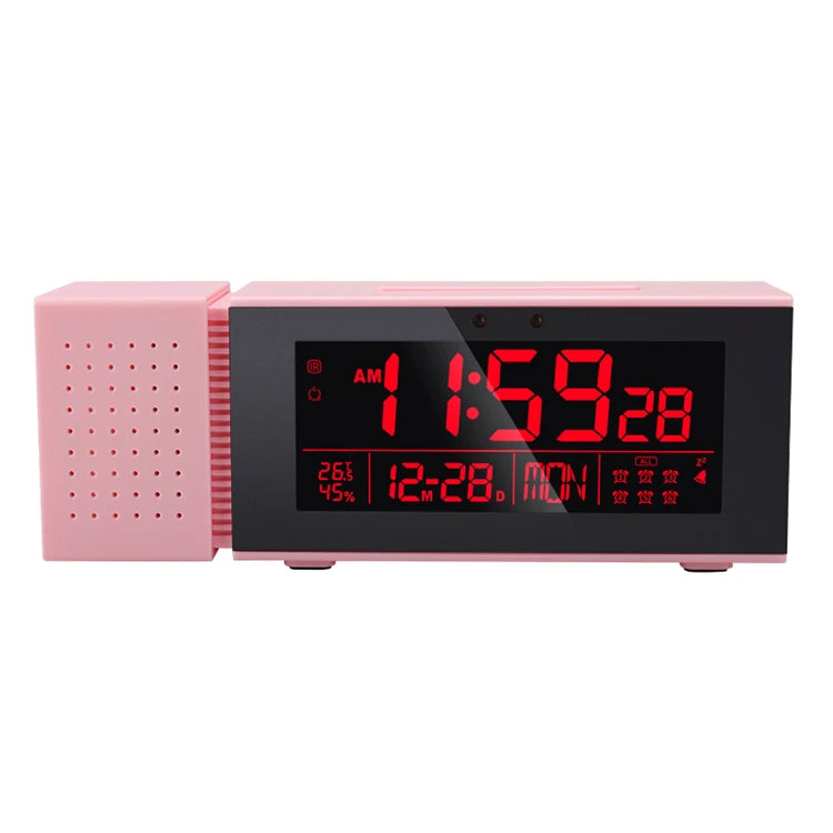Multifunctional Digital Desktop Clock Display Day Date Time Week Temperature & Humidity with Snooze & FM Radio Function