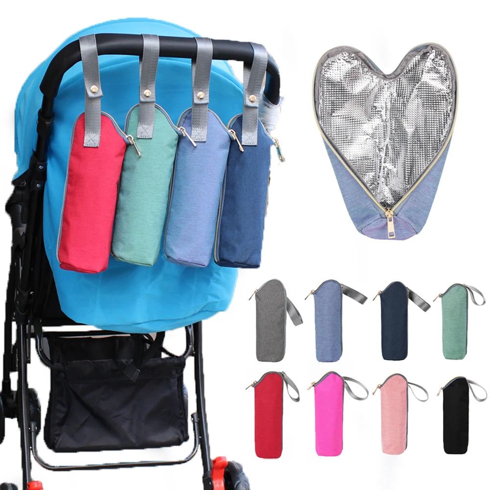 Wholesale Baby Milk Bottle Bag Holder Insulation Bag Insulated Water Bottle Stroller Hanging Bag Gift for Baby Moms
