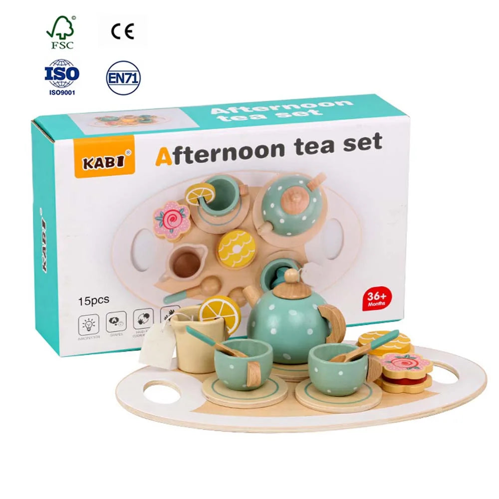 Children's Simulation Dessert Shop Ice Cream Ice Cream Tea Set Sales Shop Boys and Girls Play Home Wooden Toys
