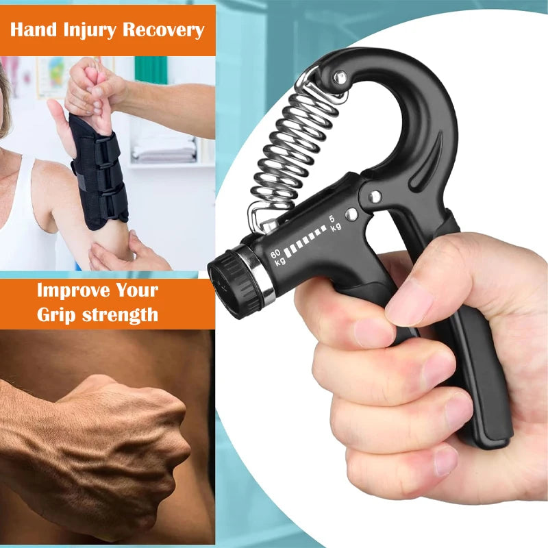 Grip Hand Strength Anti slip Trainer Hand Grip Strengthener with Counter for Workout Athletes Climbers Musicians