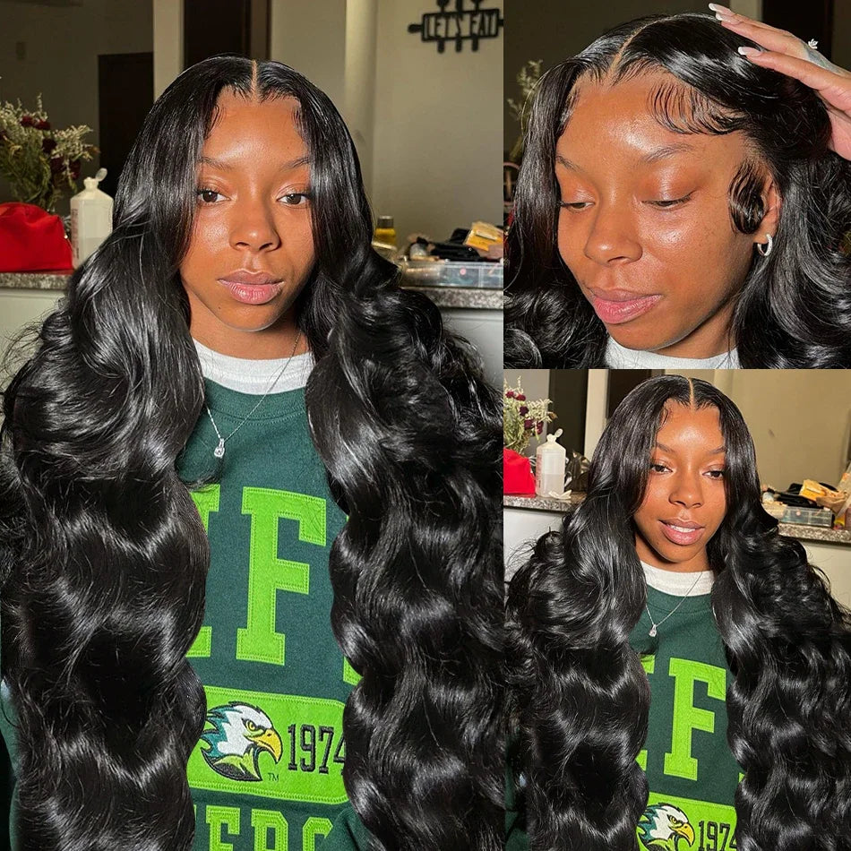 Wholesale Brazilian 13x4 HD Human Hair Transparent Lace Front Human Wig Body Wave Curly HD Lace Frontal Wigs for Black Women