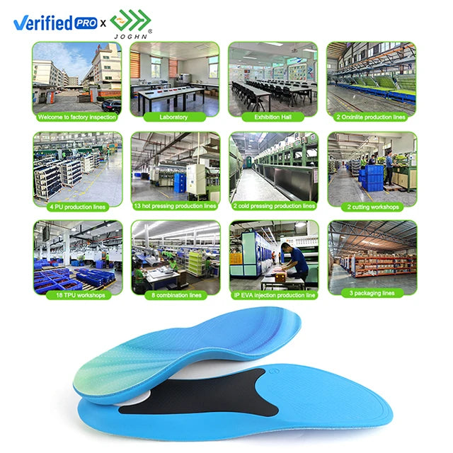 JOGHN Pu Massage Breathable Shoes With Arch Support Insole Sports & Comfort Insoles Orthotics Insole Manufacturer