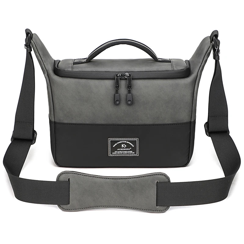 KOOGER Wholesale DSLR SLR Traveler Bag Lightweight PU Leather Camera Bags for Photographer
