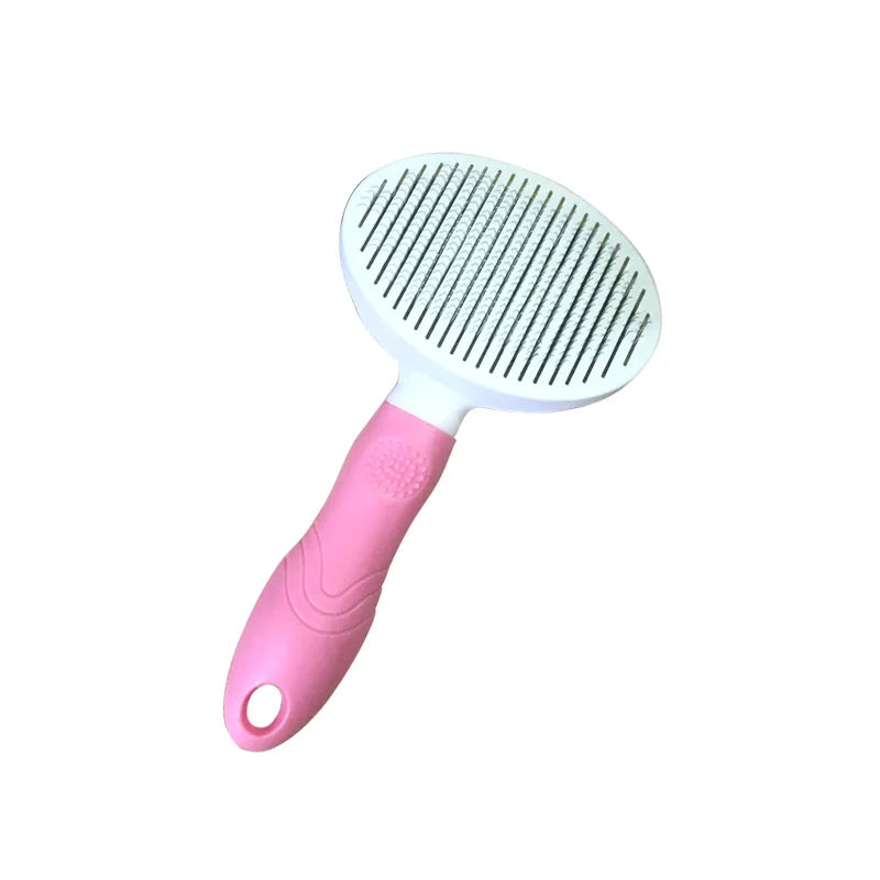 Hot Selling Self-Cleaning Pet Comb Stainless Steel and Plastic for Dogs and Cats Flea Comb From Suzhou