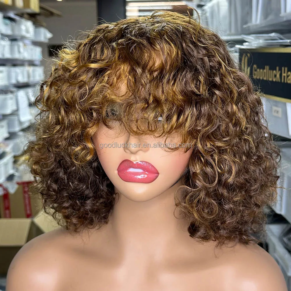 GL Luxury Wigs Bouncy Spring Curly Raw Vietnamese Hair 3D Loose 13x6 Hd Human Hair Lace Front Wig Raw Indian Hair Frontal Wigs